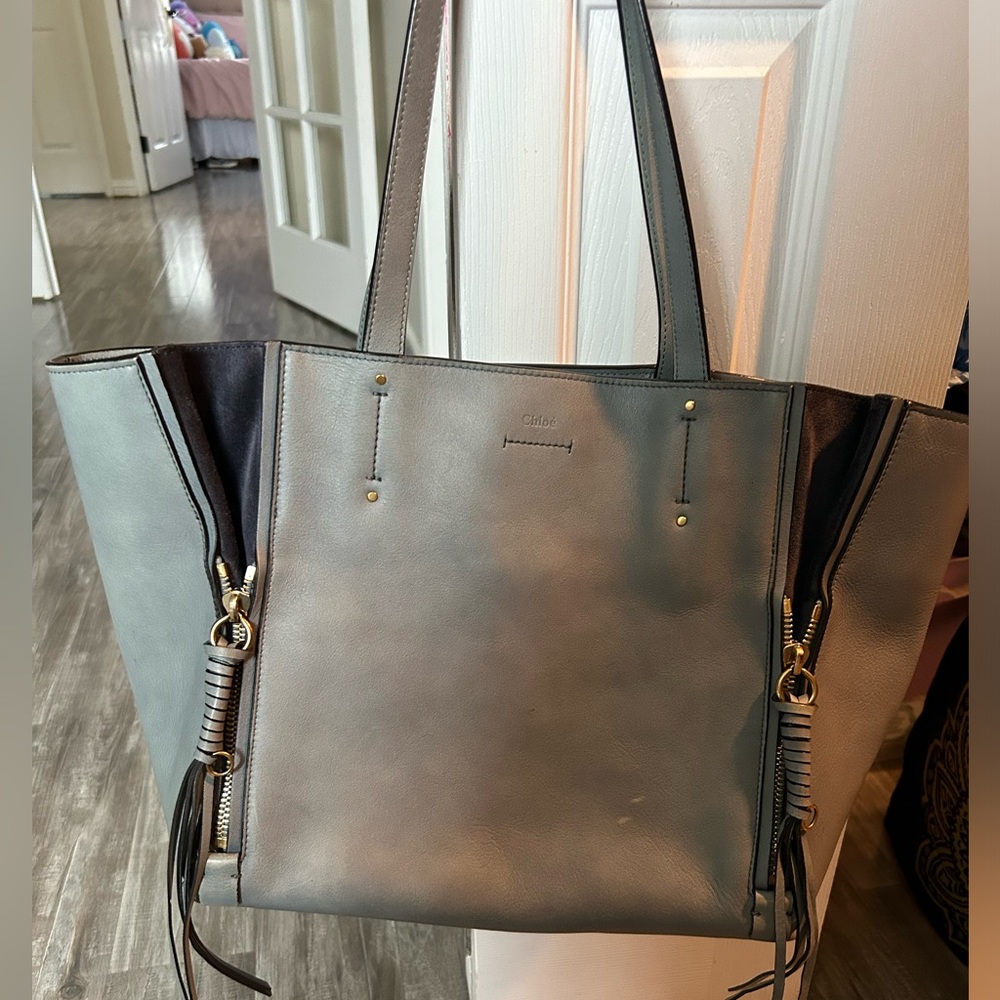 Authentic Chloe Milo Leather Tote